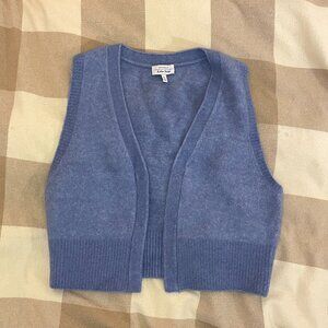 & other story baby blue sweater vest mohair wool sleeveless